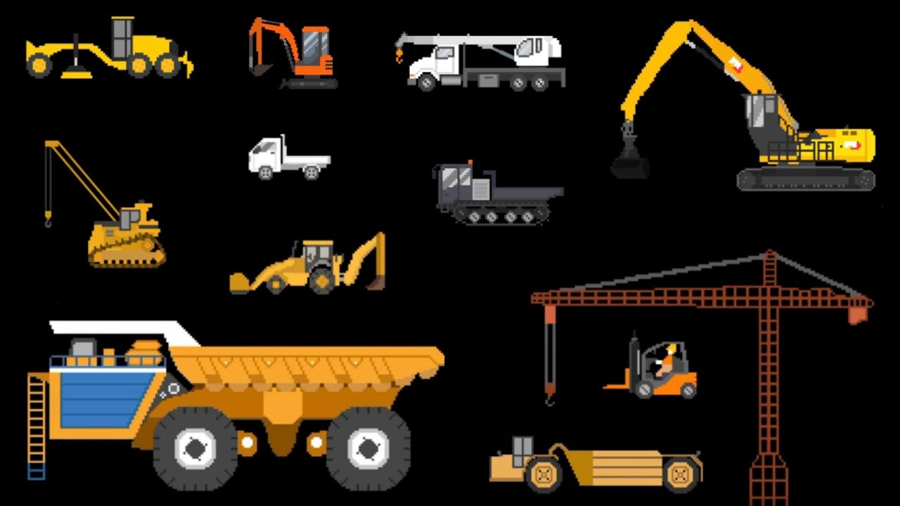 Construction Vehicles 3 - @TheKidsPictureShow 