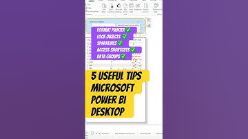 5 Useful  Tips➡️Power BI Desktop➡️ Format painter, Lock Objects, Sparklines, Shortcuts & Data Groups