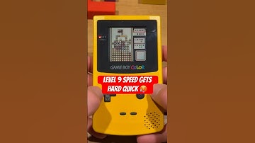 Gameboy Tetris 🧩 Speed 9 #retrogaming #gameboy #tetris #gbc #handheldconsole