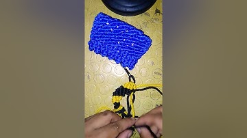 Macrame Fish Keychain || #Shorts