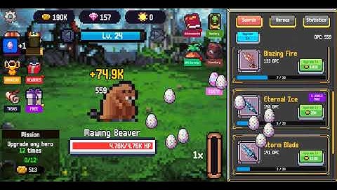 RPG Idle Clicker [HTML5] Gameplay