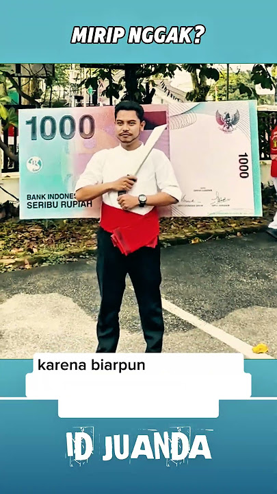 LIKE A THOUSAND RUPIAH BILL #shorts