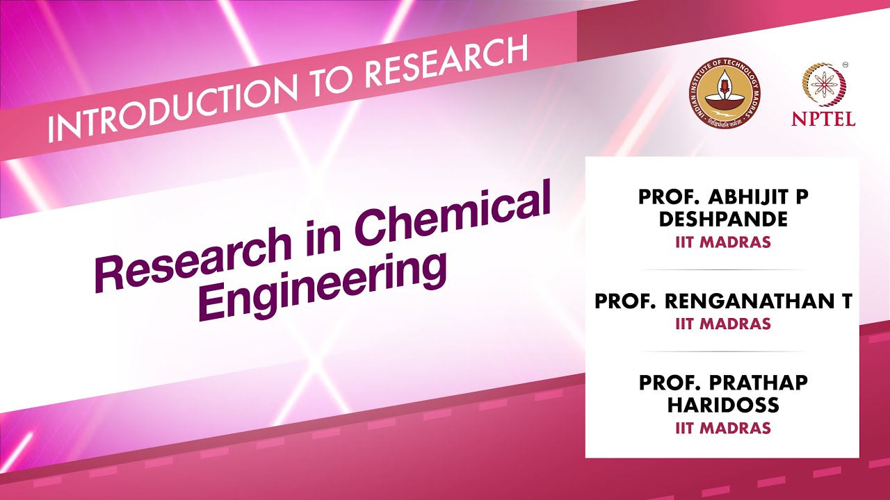 Research in Chemical Engineering