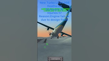 New Turbo Lines 056 crash animation (turboprop flight simulator) (sorry for not uploading to looong)