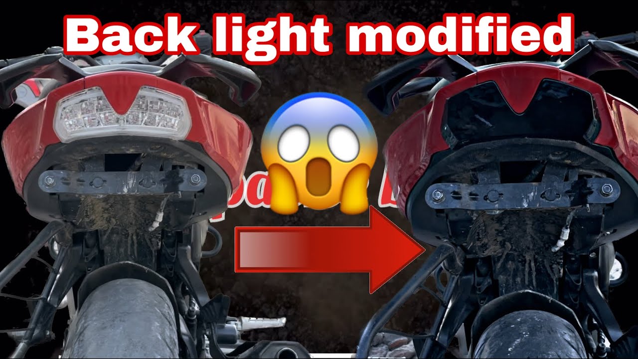 Apache Rear Light Apache 160 4v back light modified || how to apache 160 4v back light ...