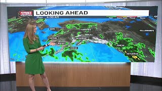 Temperatures climb through the week as our weekend storm begins to break down