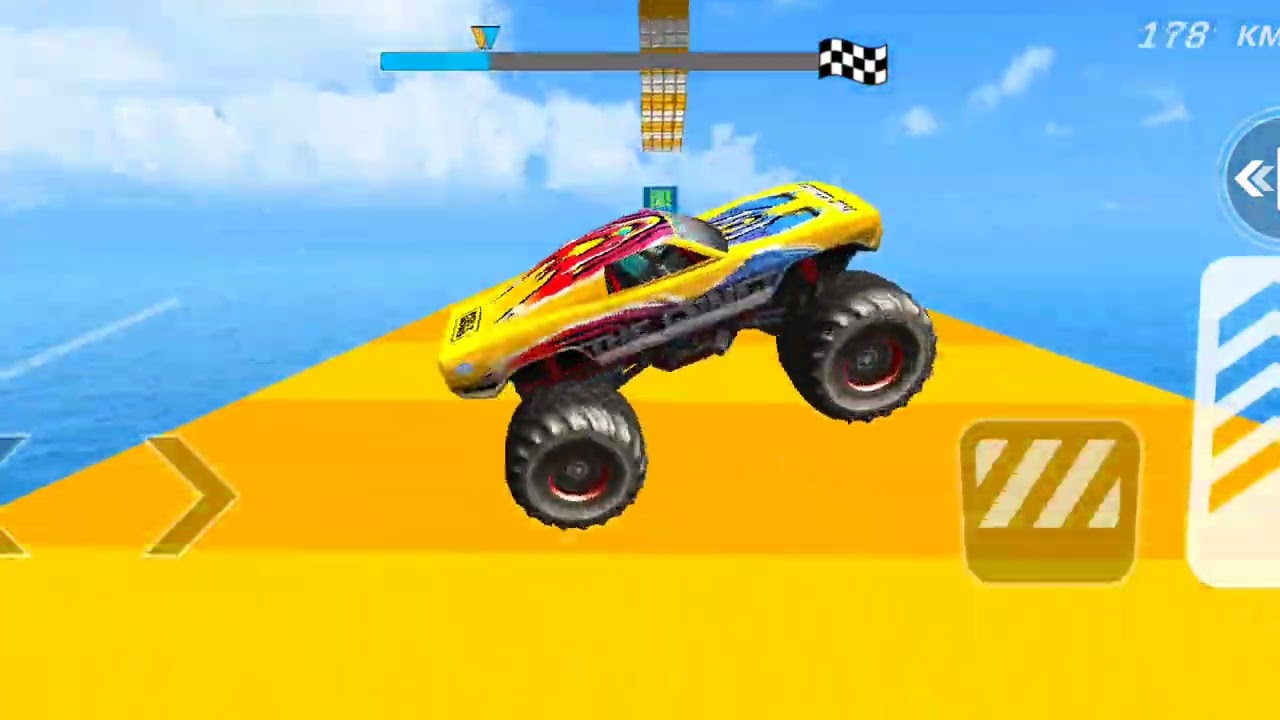 Monster Truck Mega Ramp Impossible Driver - 4x4 Ultimate Car Stunts GT Racing - Android GamePlay #3
