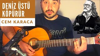 Cem Karaca - Deniz Üstü Köpürür (Gitar Dersi) Akor Ritim Tab