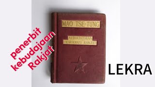 Buku Mao Tse Tung Kediktatoran Demokrasi Rakyat Penerbit Kebudayaan Rakyat  Lekra
