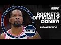 Are the Rockets officially DONE if Kevin Durant doesn't return vs. the Lakers ⁉️ | Get Up