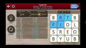 Microsoft Wordament World 1 level 79