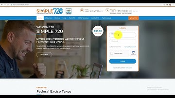 How to File Environmental Tax  in Simple 720 | Form 720 2022 | Federal form 720