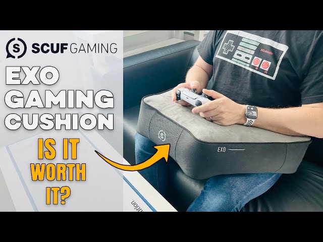 SCUF Exo Ergonomic Posture Cushion for Gaming and Remote Work, Spine  Support, Neck Support, Wrist Support, Hand Support