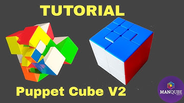 Puppet Cube Tutorial | V2 | Moyu Puppet Cube Tutorial V2 | How to solve Puppet Cube V2