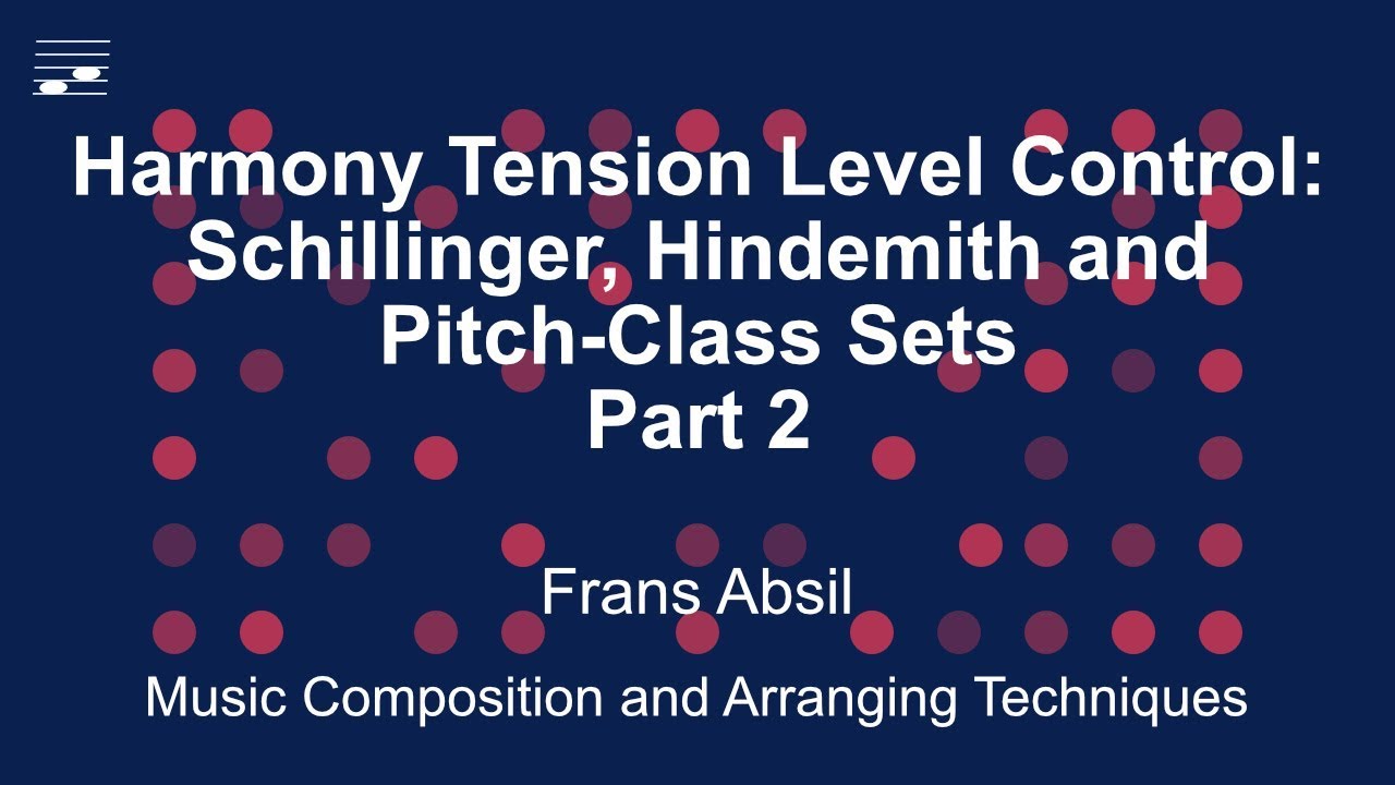 Harmony Tension Level Control:  Schillinger, Hindemith and Pitch-Class Sets Pt 2