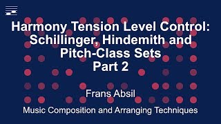 Harmony Tension Level Control:  Schillinger, Hindemith and Pitch-Class Sets Pt 2