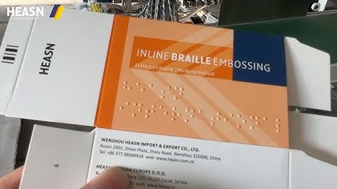 Inline Braille embossing folder gluer for pharma boxes (Model: WO-750PC-R-B)