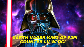 1 SHOT LORD VADER WITH F2P DARTH VADER COUNTER! DARTH VADER A TEMPORARY GL?? Galaxy of Heroes.