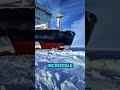 How Giant Ships Open Frozen Waterways ❄️🚢 #usashorts #shortsfeeds