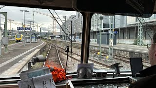 Führerstandsmitfahrt Einfahrt Stuttgart Hauptbahnhof Roter Flitzer Schienenbus VT 98 S21 Sonderzug