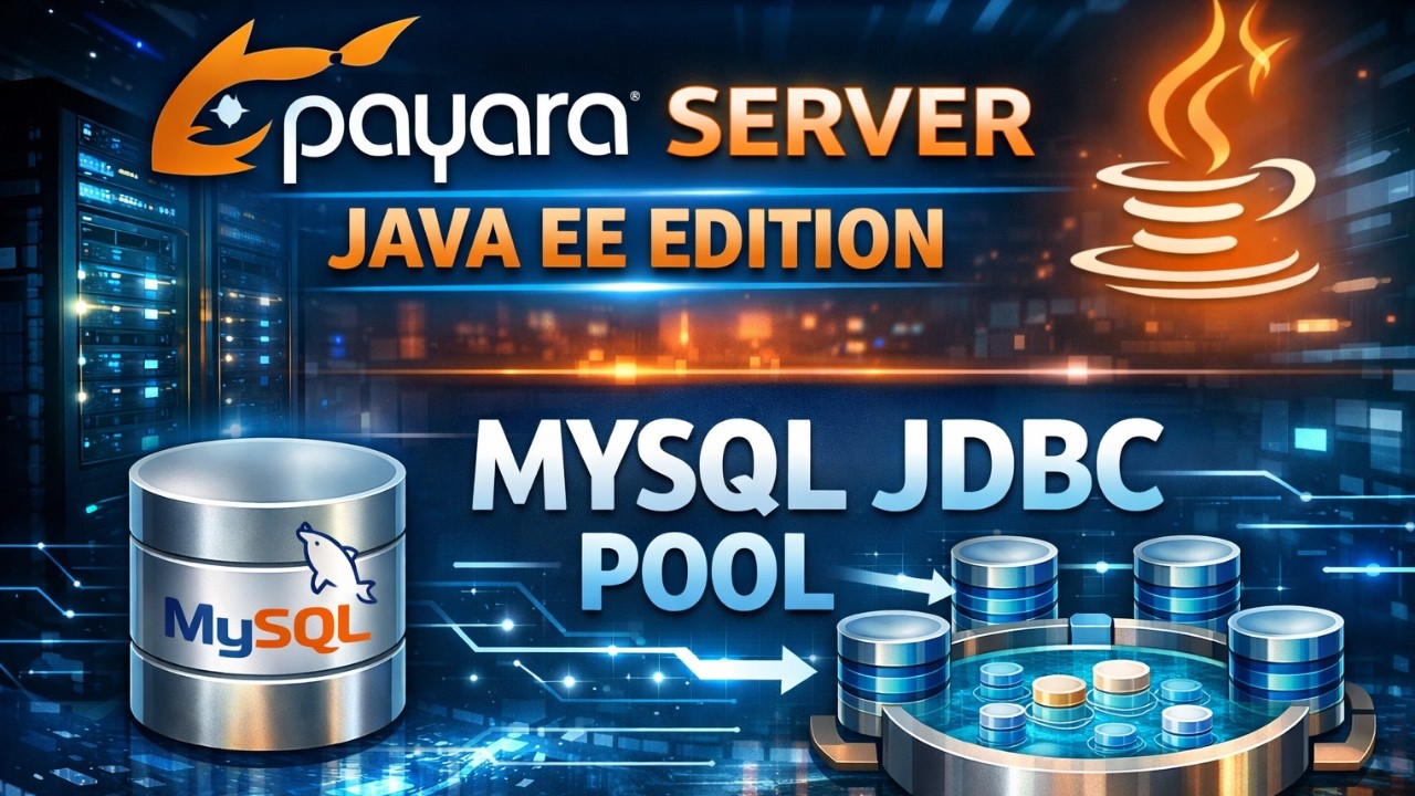 How to create pool and jdbc resource Mysql | Payara 6,7 l Java EE ...