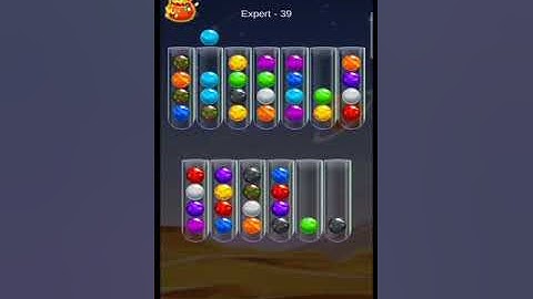 Golden Bubble Sort Expert Level 39 (gameplay walkthrough)