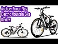 Ancheer Power Plus Electric Mountain Bike with Lithium-Ion Battery Mountain Bike