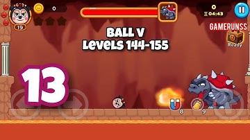 Ball V: Red Boss Challenge - Gameplay Walkthrough Android Part 13 - Levels 144-155