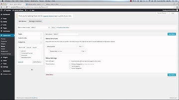 Creating a menu in WordPress and directing blog posts