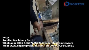 Manual Type Mesh Bag Clipping Machine(Double Clip without Cutting)