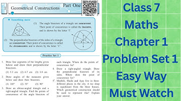 Class 7 Maths Chapter 1 Geometrical Construction Exercise 1 | Full Explanation 
