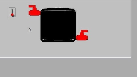 SCADA - InTouch :-  tank example with  Virtual tag = " x "  #scada#automation#ladderlogic