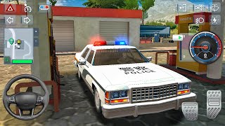 新作警察シミュレーター2026 - ダッジ・ディプロマット・クラシック警察車両追跡 - Androidカーゲームプレイ screenshot 1
