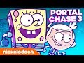 Spongebob lincoln loud  kid danger team up for new game portal chase secret formula frenzy  nick