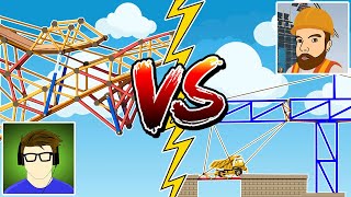 Battling the BEST bridge builder in Poly Bridge 2!