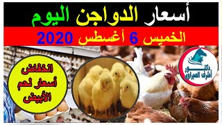 أسعار بورصة الدواجن والكتاكيت والبط والسمان |وأسعار بيض المائدة والعلف اليوم الخميس 6 / 8 / 2020 