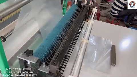Máy cắt túi ni lông tự động, máy cắt túi pe, máy cắt  túi xốp