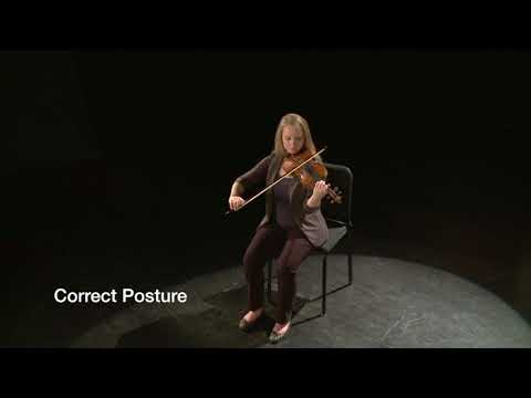 Violin and Viola Sitting Posture
