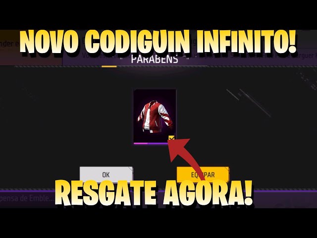 novos codiguins infinitos do free fire