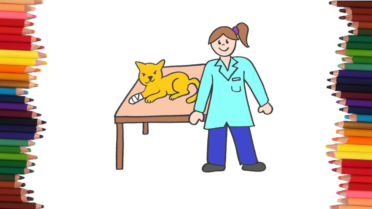como dibujar una veterinaria | Dibujos faciles - thptnganamst.edu.vn