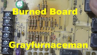 Burned board: has the board failed?