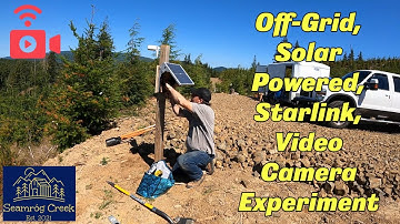 Off Grid Solar Powered Starlink Satellite Internet Wildlife Camera
