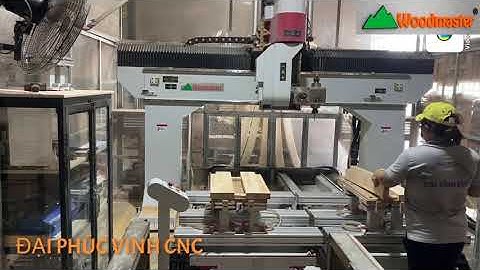 MÁY CNC TRUNG TÂM 3D 5 Trục ( 5 Axis ) 2 Bàn 4 dao Pro-T4E Woodmaster Giá tốt