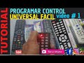 Como Programar Un Control Universal..MUY FACIL en 2 minutos (programar control remoto sin código) #1