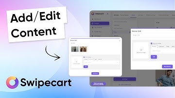 How To Add & Edit Content To A Widget On Your Swipecart App 📱