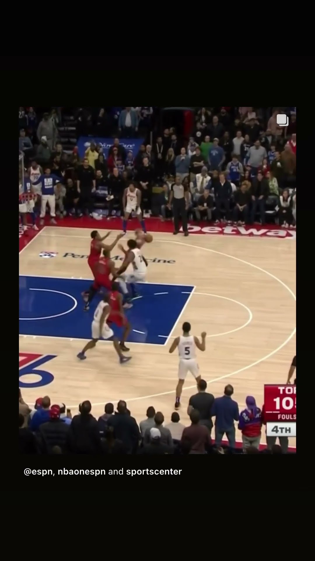 Joel Embiid in the clutch #hoodnews #joelembiid #76ers #nba #basketball #clutch #how #wow #omg #no