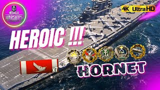 American Aircraft Carrier HORNET wows: BEST TIER 8 CV - World of Warships 2022 #gaming