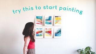 How to paint without fear | Quieten your inner critic | Abstract art vlog