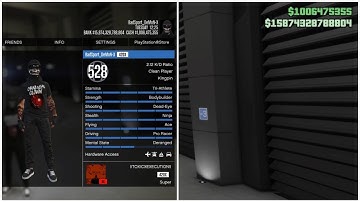 GTA Online Modded Account.. 15 Trillion , Fast Run , Frozen KD , Rank 529..