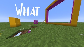 Arrows get BIG with non-Euclidean Minecraft...